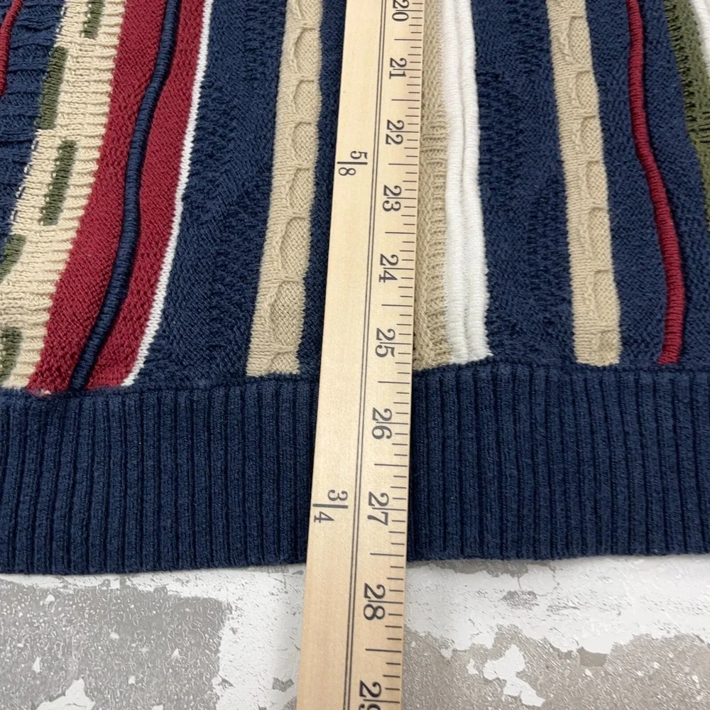 Vintage Y2K Hollister Sweater‎ Men Medium 3D Knit Textured Biggi Cosby Grandpa